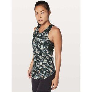 Lululemon Sculpt Tank II Spring  Bloom Multi / Black Size 8